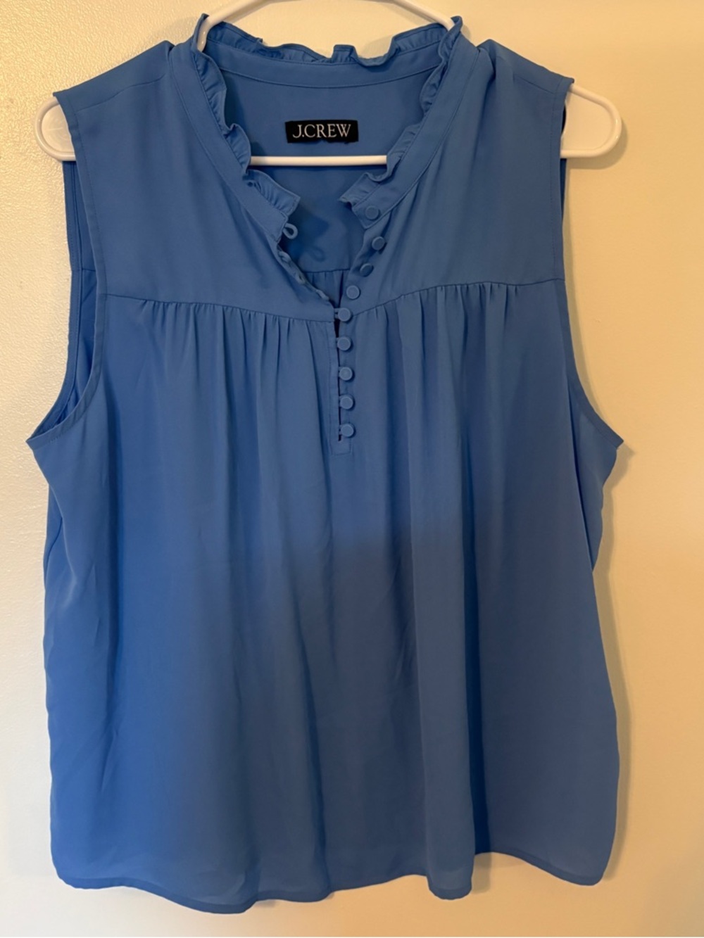 Cornflower Blue J. Crew Tank Blouse
